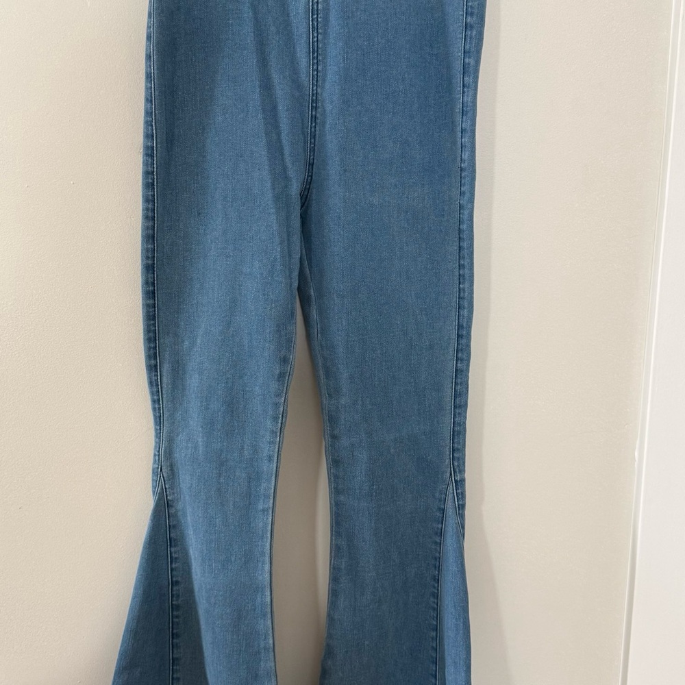 Three Bird Nest Blue Flare Jeans